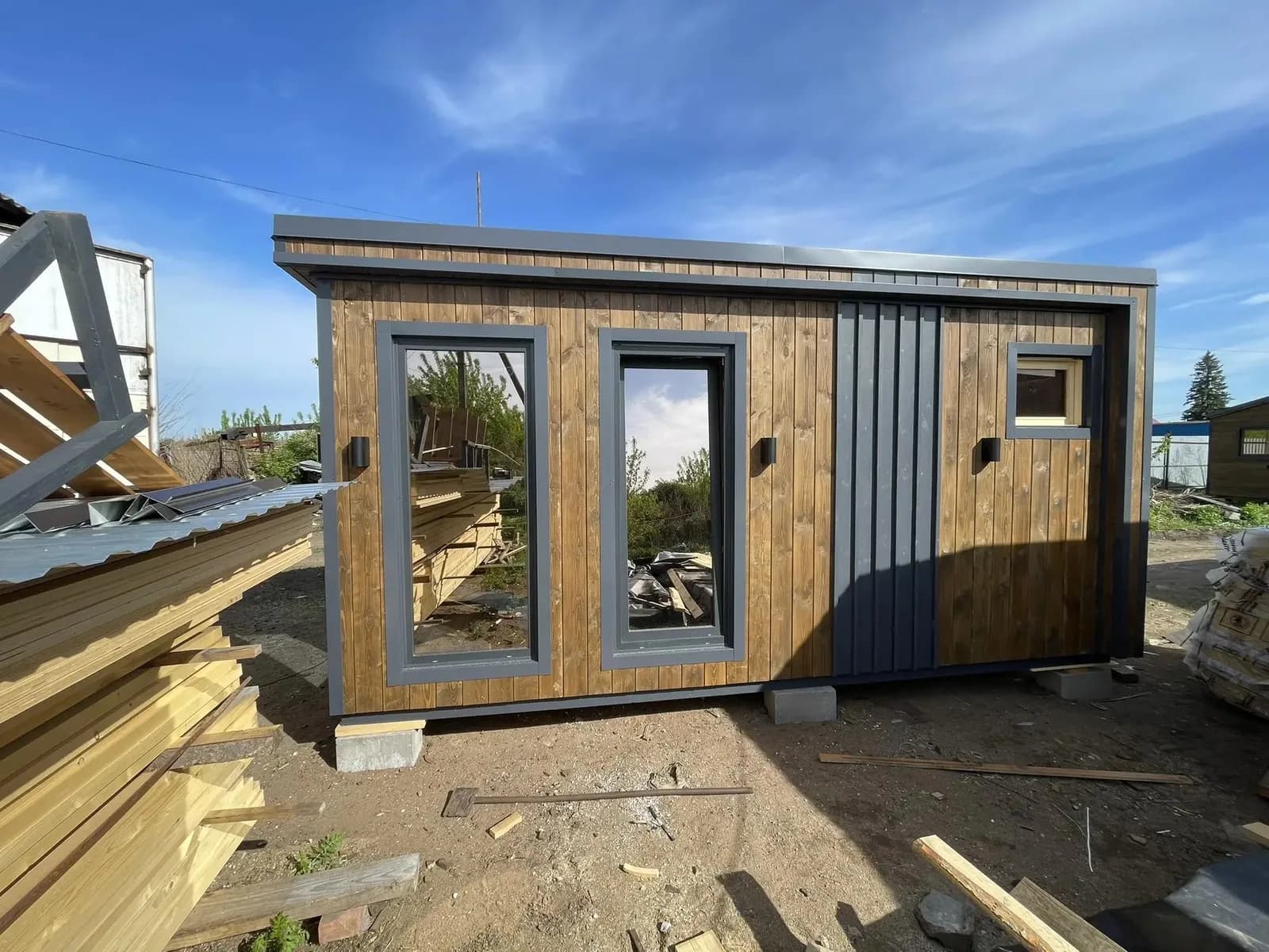 Каркасная баня 3×4 - фото 8