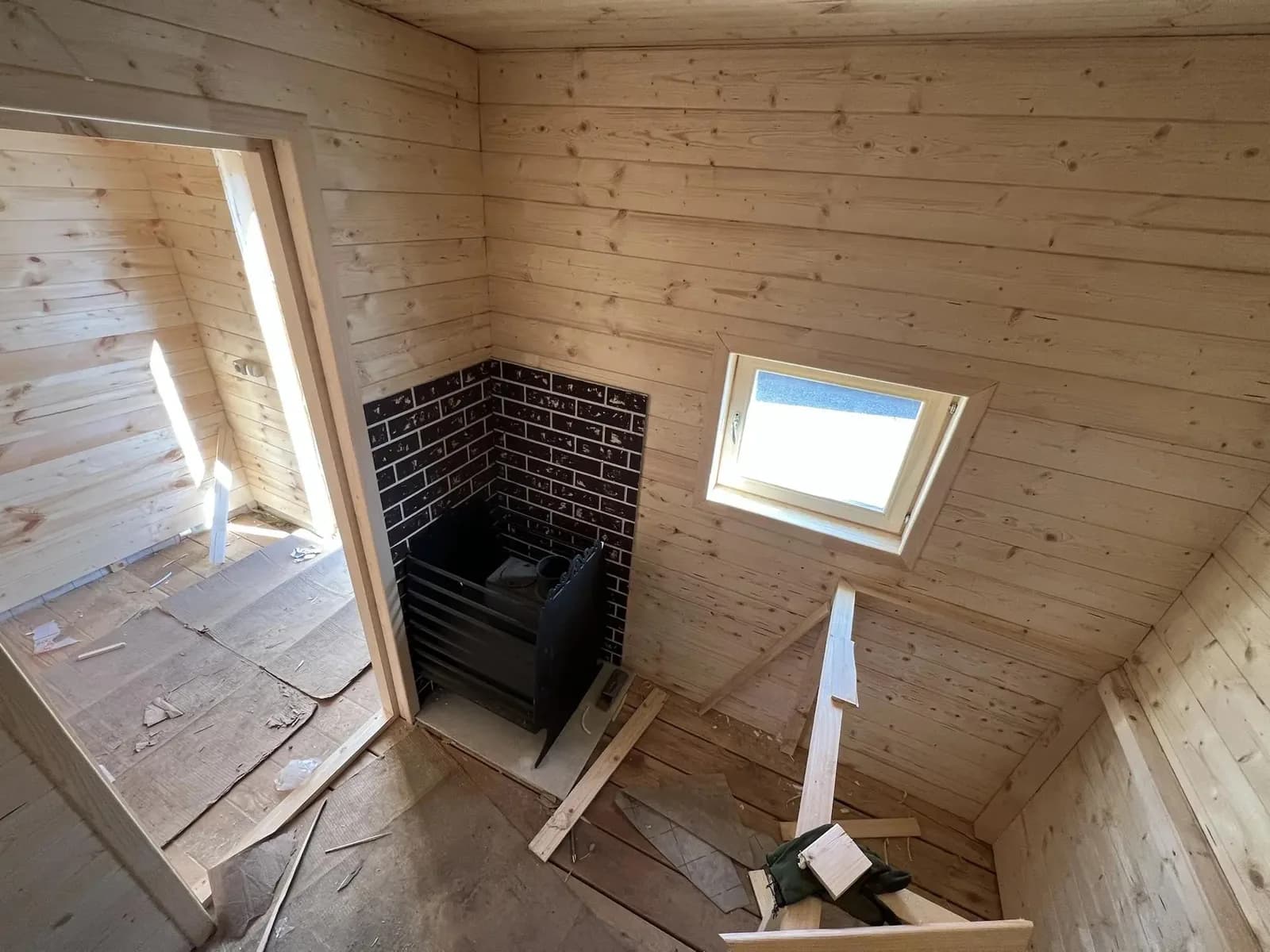 Каркасная баня 3×4 - фото 18
