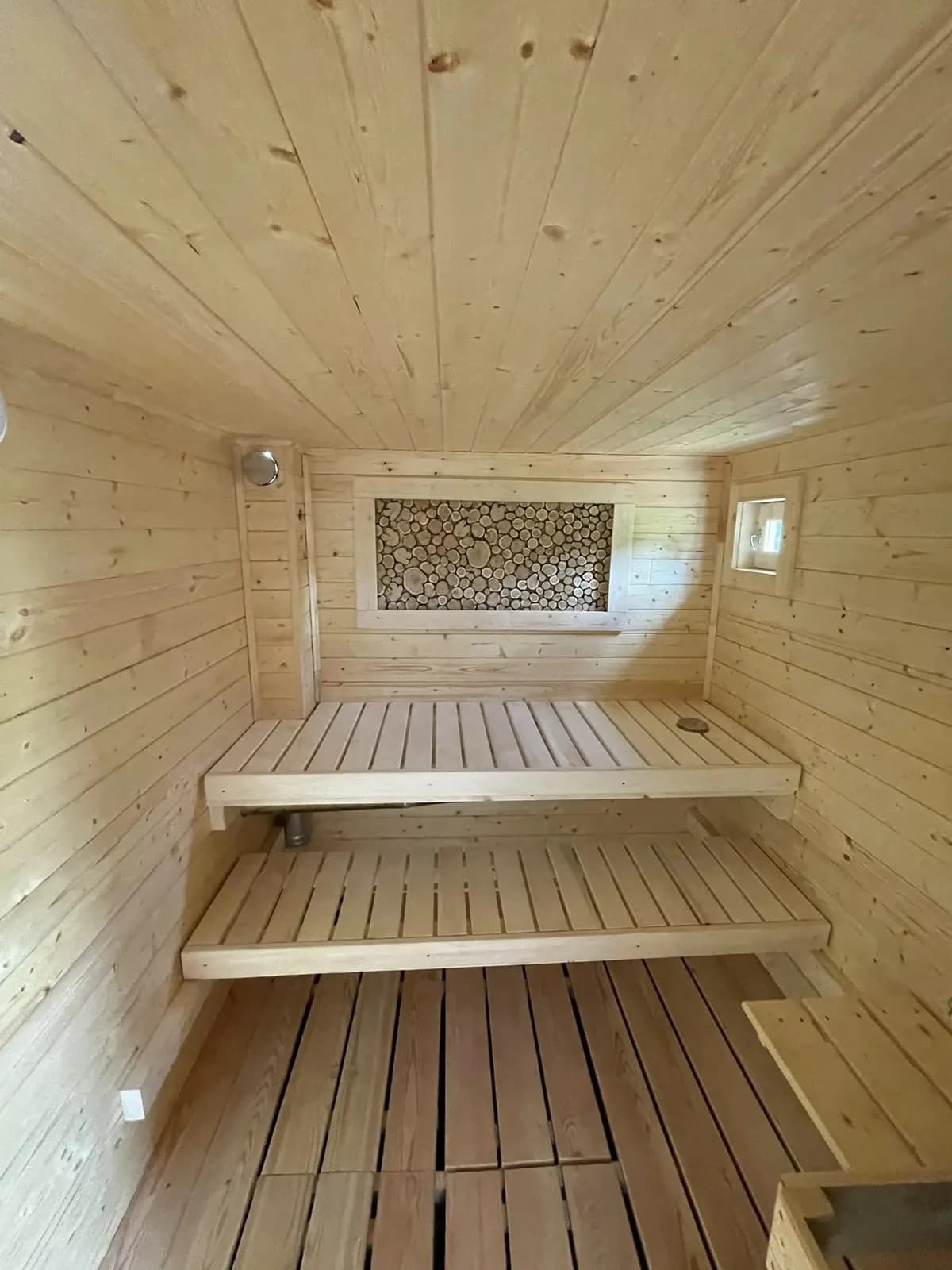 Длинная баня-модуль с комнатой отдыха - фото 20